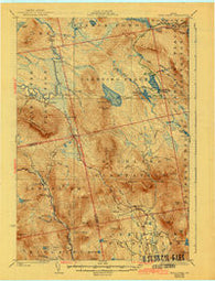 Dead River Maine Historical topographic map, 1:62500 scale, 15 X 15 Minute, Year 1928