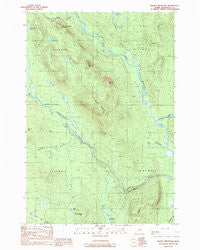 Deaxsey Mountain Maine Historical topographic map, 1:24000 scale, 7.5 X 7.5 Minute, Year 1989