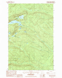 Deboullie Pond Maine Historical topographic map, 1:24000 scale, 7.5 X 7.5 Minute, Year 1985