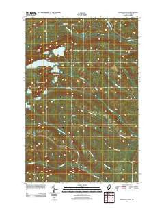 Deboullie Pond Maine Historical topographic map, 1:24000 scale, 7.5 X 7.5 Minute, Year 2011