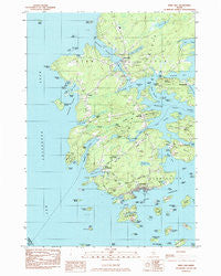 Deer Isle Maine Historical topographic map, 1:24000 scale, 7.5 X 7.5 Minute, Year 1983