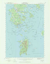 Deer Isle Maine Historical topographic map, 1:62500 scale, 15 X 15 Minute, Year 1942