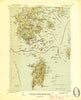 Deer Isle Maine Historical topographic map, 1:62500 scale, 15 X 15 Minute, Year 1944