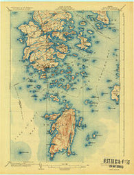Deer Isle Maine Historical topographic map, 1:62500 scale, 15 X 15 Minute, Year 1904