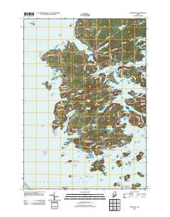 Deer Isle Maine Historical topographic map, 1:24000 scale, 7.5 X 7.5 Minute, Year 2011