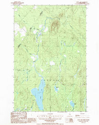 Depot Lake Maine Historical topographic map, 1:24000 scale, 7.5 X 7.5 Minute, Year 1986