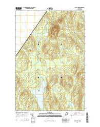 Depot Lake Maine Current topographic map, 1:24000 scale, 7.5 X 7.5 Minute, Year 2014