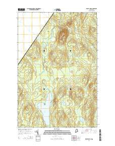 Depot Lake Maine Current topographic map, 1:24000 scale, 7.5 X 7.5 Minute, Year 2014