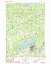 Dexter Maine Historical topographic map, 1:24000 scale, 7.5 X 7.5 Minute, Year 1984