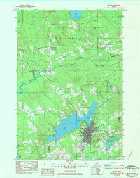 Dexter Maine Historical topographic map, 1:24000 scale, 7.5 X 7.5 Minute, Year 1984