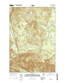 Dill Hill Maine Current topographic map, 1:24000 scale, 7.5 X 7.5 Minute, Year 2014
