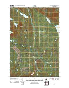Dimmick Mountain Maine Historical topographic map, 1:24000 scale, 7.5 X 7.5 Minute, Year 2011