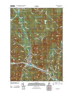 Dixfield Maine Historical topographic map, 1:24000 scale, 7.5 X 7.5 Minute, Year 2011