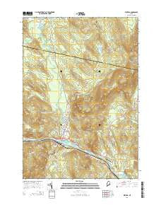 Dixfield Maine Current topographic map, 1:24000 scale, 7.5 X 7.5 Minute, Year 2014
