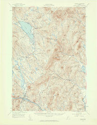Dixfield Maine Historical topographic map, 1:62500 scale, 15 X 15 Minute, Year 1956