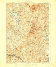 Dixfield Maine Historical topographic map, 1:62500 scale, 15 X 15 Minute, Year 1929