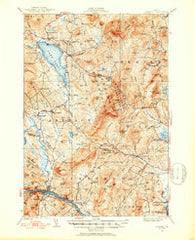 Dixfield Maine Historical topographic map, 1:62500 scale, 15 X 15 Minute, Year 1926