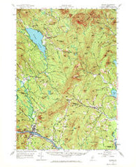 Dixfield Maine Historical topographic map, 1:62500 scale, 15 X 15 Minute, Year 1956