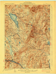 Dixfield Maine Historical topographic map, 1:62500 scale, 15 X 15 Minute, Year 1929