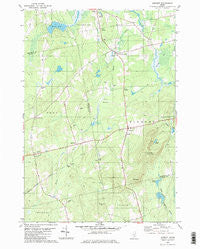 Dixmont Maine Historical topographic map, 1:24000 scale, 7.5 X 7.5 Minute, Year 1982