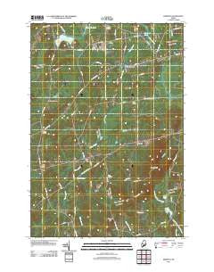 Dixmont Maine Historical topographic map, 1:24000 scale, 7.5 X 7.5 Minute, Year 2011