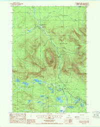 Doubletop Mountain Maine Historical topographic map, 1:24000 scale, 7.5 X 7.5 Minute, Year 1988