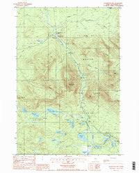 Doubletop Mtn Maine Historical topographic map, 1:24000 scale, 7.5 X 7.5 Minute, Year 1988