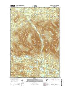 Doubletop Mountain Maine Current topographic map, 1:24000 scale, 7.5 X 7.5 Minute, Year 2014