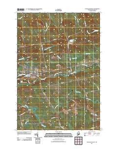 Dover-Foxcroft Maine Historical topographic map, 1:24000 scale, 7.5 X 7.5 Minute, Year 2011