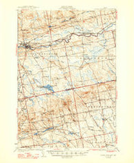 Dover-Foxcroft Maine Historical topographic map, 1:62500 scale, 15 X 15 Minute, Year 1935