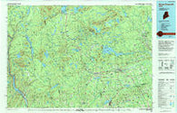 Dover-Foxcroft Maine Historical topographic map, 1:100000 scale, 30 X 60 Minute, Year 1994