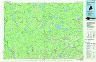 Dover-Foxcroft Maine Historical topographic map, 1:100000 scale, 30 X 60 Minute, Year 1986