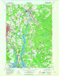 Dover East New Hampshire Historical topographic map, 1:24000 scale, 7.5 X 7.5 Minute, Year 1956
