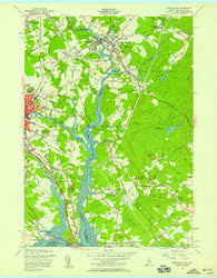 Dover East New Hampshire Historical topographic map, 1:24000 scale, 7.5 X 7.5 Minute, Year 1956