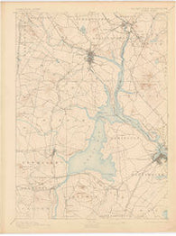 Dover New Hampshire Historical topographic map, 1:62500 scale, 15 X 15 Minute, Year 1893