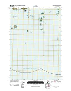 Drisko Island Maine Historical topographic map, 1:24000 scale, 7.5 X 7.5 Minute, Year 2011