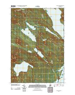Duck Lake Maine Historical topographic map, 1:24000 scale, 7.5 X 7.5 Minute, Year 2011