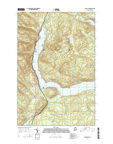 Eagle Lake Maine Current topographic map, 1:24000 scale, 7.5 X 7.5 Minute, Year 2014
