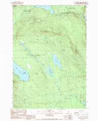East Carry Pond Maine Historical topographic map, 1:24000 scale, 7.5 X 7.5 Minute, Year 1989