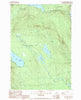 East Carry Pond Maine Historical topographic map, 1:24000 scale, 7.5 X 7.5 Minute, Year 1989