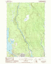 East Millinocket Maine Historical topographic map, 1:24000 scale, 7.5 X 7.5 Minute, Year 1988