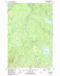 East Winn Maine Historical topographic map, 1:24000 scale, 7.5 X 7.5 Minute, Year 1988