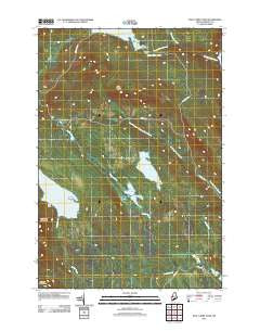 East Carry Pond Maine Historical topographic map, 1:24000 scale, 7.5 X 7.5 Minute, Year 2011