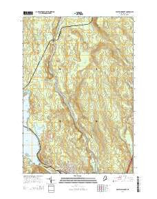East Millinocket Maine Current topographic map, 1:24000 scale, 7.5 X 7.5 Minute, Year 2014