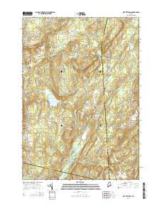 East Pittston Maine Current topographic map, 1:24000 scale, 7.5 X 7.5 Minute, Year 2014