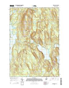 Eastbrook Maine Current topographic map, 1:24000 scale, 7.5 X 7.5 Minute, Year 2014