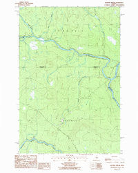 Eastman Brook Maine Historical topographic map, 1:24000 scale, 7.5 X 7.5 Minute, Year 1986