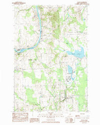 Easton Maine Historical topographic map, 1:24000 scale, 7.5 X 7.5 Minute, Year 1984