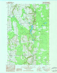 Easton Center Maine Historical topographic map, 1:24000 scale, 7.5 X 7.5 Minute, Year 1984