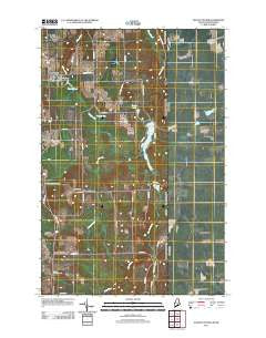 Easton Center Maine Historical topographic map, 1:24000 scale, 7.5 X 7.5 Minute, Year 2011